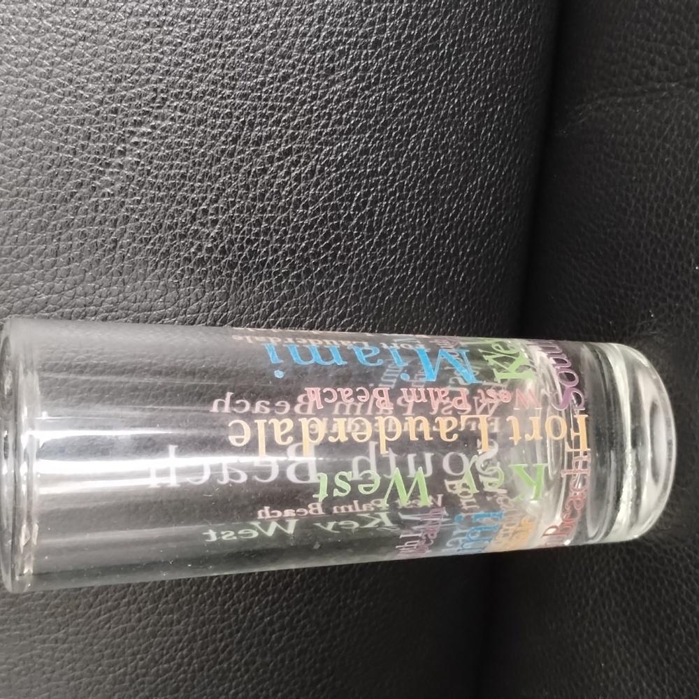 Colorful Text Shot Glass - Picture 2 of 3